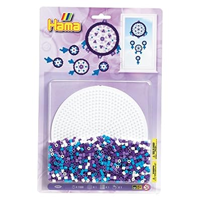 HAMA Boîte ART Bouquet 6000 Perles à Repasser Midi + 3 Plaques - Loisirs Créatifs