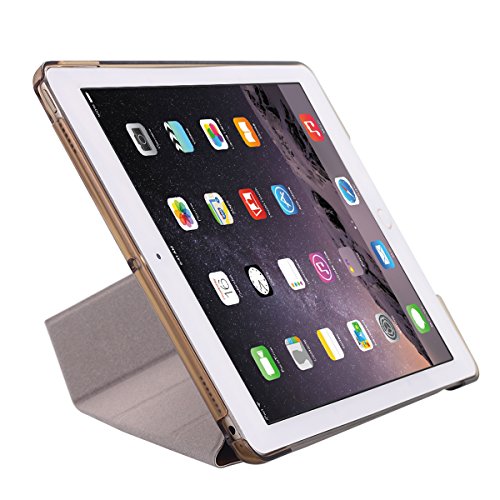 Neues iPad 2017 iPad 9.7 Zoll Hülle, Snewill Ultra Slim leichte Smart Case Fold Stand mit Auto aufwachen / Schlaf Funktion, Microfiber Futter, Hard Back Cover für Apple neue iPad 9.7-Gold - 5