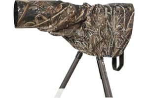 ROLANPRO Housse de Pluie Taille S pour Sony FE 200-600 mm F5.6-6.3 G OSS, 300 mm f/2.8, 400 mm f/4, 200 mm f/2, etc. Gazon Plus épais imperméable