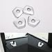 Produktbild Odster 4pcs Auto Auto-Innen Vorne Hinten T¨¹rschloss Pin-Abdeckungs-Ordnung Styling-Aufkleber ABS gepasst f¨¹r BMW 118i 116i 120i 1 Series 2017