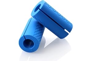 Laiiqi Grip Fat Bar,Dumbbell Fat Barbell Grip, Thick Bar Grips for Weightlifting Fitness Bar Handle Silicone Non-Slip Protective Pad,1 Pair