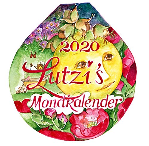Lutzis Mondkalender rund Ø 16cm (Tagesabreisskalender) 2020: Andrea Lutzenberger