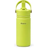 350 ml Kulplu Pipetli &Ccedil;elik Termos Bardak &ndash; BPA Free, Taşınabilir Mini Termos, Krem Renk