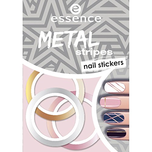 ESSENCE NAIL ART STICKERS PARA UÑAS 04 METAL STRIPES