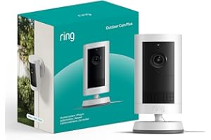 Ring Outdoor Camera Plus (newest gen) Plug-in | Wide-Angle 2K Video with Ring Vision I DIY Wireless Outdoor Security Camera | alternative to CCTV system I 30-day free trial of Ring Subscription Plan