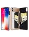 Produktbild iPhone X Spiegel Wallet Schutzhülle für Frauen – spessn eingefasst Spiegel Rückseite Bezug mit 3 BANK Card Slot Schutzhülle Hard Case mit HD Bildschirm Schutzfolie für Apple iPhone X iPhone 10, Polycarbonat, rose gold, Apple iPhone X 2017