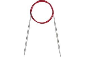 ‎COOPAY Coopay Rundstricknadeln 4,0mm, Stricknadeln Rundstricknadel 120cm aus Edelstahl mit Flexiblem Kabel, feste Metall-Rundstricknadel für Dicke & Feine Wolle Stricken Socken, Pullover, Handschuhe, Schal