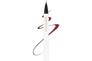 Erinde Czerwony eyeliner z ultra cienką końcówką, wodoodporny i odporny na rozmazywanie, płynny eyeliner do precyzyjnych linii, wysoko pigmentowany i trwały, do kreatywnego wyglądu i dokładnego