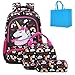 Produktbild Schulrucksack für Mädchen Einhorn Rucksack Schulranzen Zweiteiliges Set Kinderrucksack Schule mit Mäppchen,Grundschule Schultasche Casual Daypack Tagesrucksack für Reise (Braun)