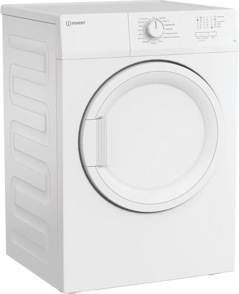 INDESIT CYDA81WWGLUK 8kg Air Vented Tumble Dryer - White