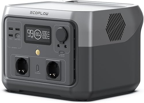 EF ECOFLOW RIVER 2 MAX Portable Power Station, 512 Wh Solar Generator with LiFeP04, Quick Charge in 1 Hour, for Camping/Motorhomes, Small Packaging Defects, Product Unused (Refurbished)
