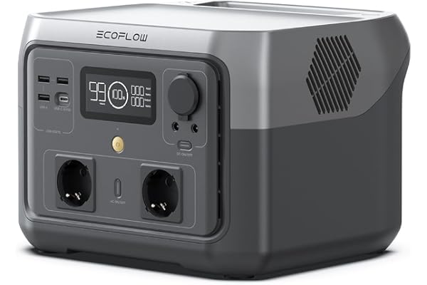 Station électrique portable ECOFLOW RIVER 2 MAX, batterie LiFeP04, 512 Wh charge rapide en 1 heure, sortie 1000 W avec X-boost, générateur solaire pour extérieur, camping-cars,domestique,balcon