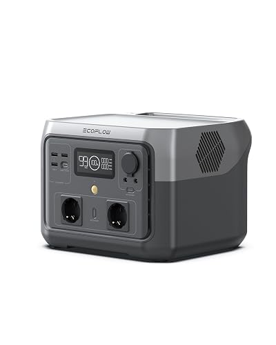 EF ECOFLOW RIVER 2 MAX Portable Power Station, 512 Wh Solar Generator with LiFeP04, Quick Charge in 1 Hour, for Camping/Motorhomes, Small Packaging Defects, Product Unused (Refurbished)