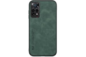 Kepuch Silklike Funda para Redmi Note 11 Pro/Note 11E Pro 5G - Case Carcasa Placa de Metal Incorporada para Redmi Note 11 Pro/Note 11E Pro 5G - Verde