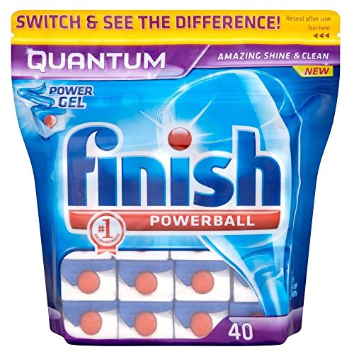 Preisvergleich Produktbild Finish Quantum Powerball Tabs für Spülmaschinen (40) - Packung mit 6