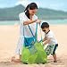 Produktbild HyPee Strandtasche Strandspielzeug Tasche XXL Groß für Sandspielzeug Wasserspielzeug für Kinder Aufräumsack Spielsack Badetasche Beachbag Faltbar für Familie Urlaub