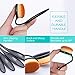 Make Up Brushes, LiSmile Makeup Brush Set Professional 10 Pieces Toothbrush Shape Makeup Brush Powder Foundation Brushes Soft Oval Cosmetic Tools