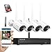 Produktbild PRIKIM Drahtlose Überwachungskamera-System Wireless Überwachung kamera Recorder Set 1080P Video Security NVR mit 4 wasserdichten 720P Kameras 1T HDD Nachtsicht für Survellance CCTV kamera set W2-H