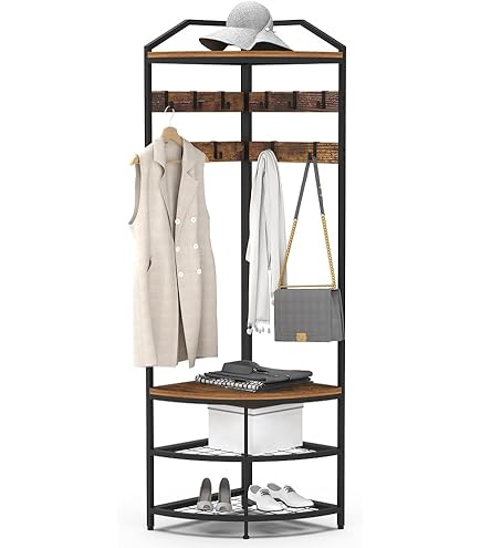 Perchero Giratorio 360° Para Armario 205x230 Cm, Blanco, Niveles