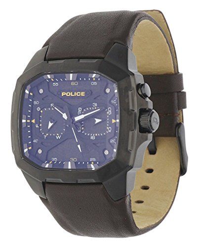 Police Herren-Armbanduhr Analog Quarz Leder PL.13929JSB/02A