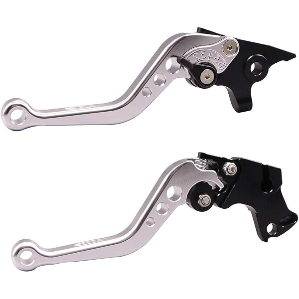 NICEDOLL Leviers De Frein Et Embrayage CNC Réglables Pour Royal Enfield Interceptor 650, Continental GT 650 - Argent