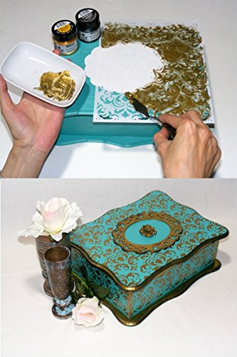 Schablone – Floral elements 01. Schablone, Stencil - 2