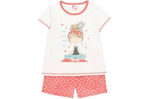 boboli Pijama niña Verano – Algodón – Pijama de Color Rosa – Manga Corta – Pijama para niñas y Adolescentes de 2 años a 12 años