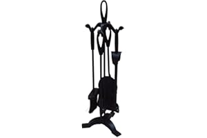 Fire Vida Buxton Companion Set de Metal, Negro, 5 Piezas