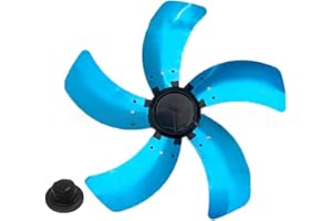CWOQOCW Ventola da 40,6 cm in alluminio a cinque pale per uso domestico con base di copertura dado per ventola elettrica di ricambio ventilatori da tavolo