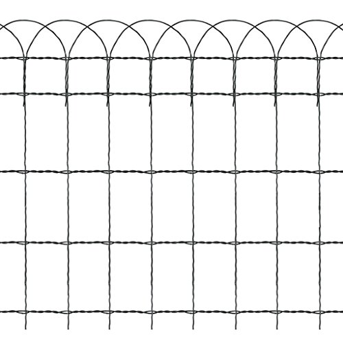 vidaXL 10m Zierzaun Ziergitter Gartenzaun Drahtzaun Ziergeflecht Zaun Maschendraht - 3