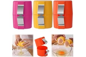 ZYJBD Strumento Rompi Guscio Uovo,Set 3 Pezzi Apri Uovo Portatile per Guscio,Strumento Efficiente per Rompere Gusci di Uova Crude e Sode, Apriscatole per Gusci d'Uovo,Separatore Uova per Preparazioni Veloci