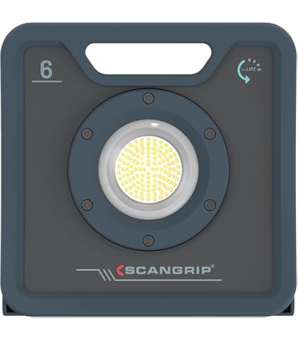 EJ.life Lampe De Travail à LED 7in 216W 11200LM Support De Lampe De