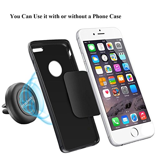 iHarbortÂ® Supporto Auto Magnetico Supporto da Auto Parabrezza Universale Dashboard car mount holder per iPhone 6S / 6/6 Plus / 5S / 5C / SE Galaxy Note 4 3 Samsung Galaxy S5 / S6 / S6 Edge / S7 / Edge e Altro smart Phone (nero)