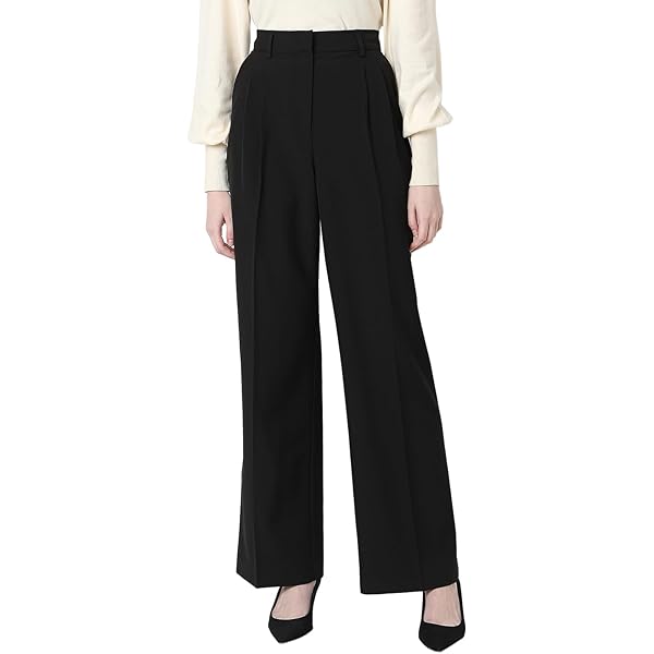 VERO MODA Women's Trousers Vmmaya Goody Mw Straight Tailor Pnt Noos, silver mink, XL / 30 l