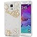 Produktbild SMART LEGEND für Samsung Galaxy Note 4 Hülle Glitter Case Hartschale Transparent Schutzhülle Handyhülle Shiny Glanz Sparkle Bling Diamant Strass Tasche Skin Schale Hart PC Hardcase Clear Kristall Handytasche Etui