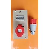 Industrial Plug & Socket Panel 32 A Three Phase - 1 Nos 16 A Single ...