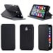Produktbild Microsoft Lumia 640 XL Tasche Leder Style schwarz Hülle Cover mit Stand - Zubehör Etui smartphone 2015 Lumia 640 XL Flip Case Schutzhülle (Handy tasche folio PU Leder, Black) - Brand XEPTIO accessoires