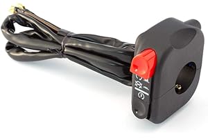 ALCHEMY PARTS Motorbike Start Stop Kill Switch for 22mm 7/8" Handlebars Street & Off Road Bikes