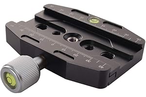 Fotoconic CL-90N Quick Release Clamp with arca Swiss clamp Plate Aluminum Alloy for Tripod or Monopod Compatible