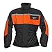 Produktbild GERMAS 952.03-L Motorrad Regenjacke LEEDS, Schwarz/orange, Gr. L