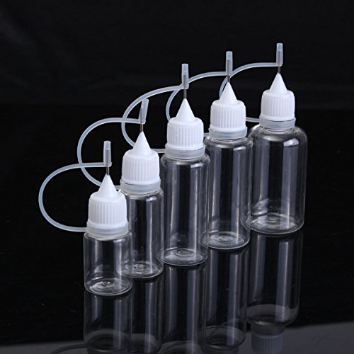 KING DO WAY 10-100pcs 5-30ml PET leer Tropfflasche Transparente Ölflaschen Rauch flasche Spritzflasche Liquidflasche Flasche mit Nadelspritze E-Zigaretten Liquid elektrische Zigaretten Flasche 30ml - 5