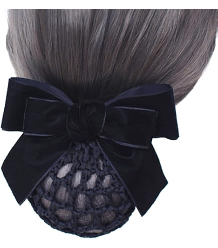Fermaglio per capelli a scatto con fiocco e retina per Chignon/Acconciatura, Regalo per la famiglia e le amiche Fermaglio per capelli a scatto con fiocco e retina per Chignon/Acconciatura, Regalo per la famiglia e le amiche