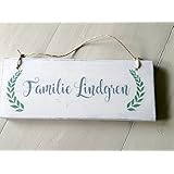 Türschild aus Holz ,Holzschild Familie,handmade,Türschild für die Haustür mit Namen, Glücksbrett