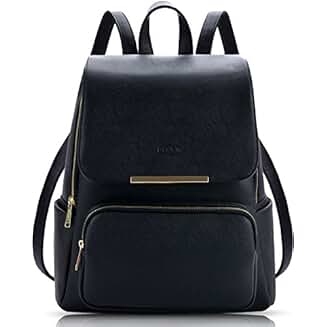 amazon black leather backpack