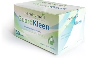 carebymail Healthcare Disposable Bibs for Adults and Children with Pocket