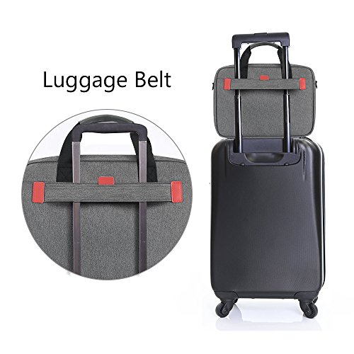 iCozzier Laptoptasche mit Handgriff und Schultergurt sowie Zubeh  rf  chern  multifunktionelle Schutzh  lle f  r Laptop  Botetasche mit Elektronik Zub