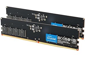 Crucial RAM DDR5 16GB Kit (2x8GB) 5600MHz, Memoria PC (o 5200MHz / 4800MHz) CL46 - CT2K8G56C46U5