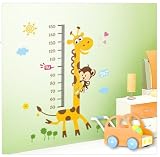 XL! Giraffe Growth Chart, Maßband Messlatte Wandtattoo Wandaufkleber Wandsticker Kinderzimmer Geschenk Gr. 60*90cm - 2