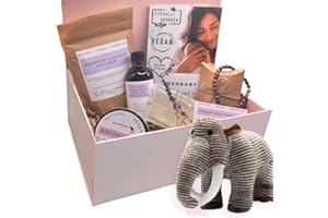 BUSHBABY Natural Vegan Mum and Baby Pamper Kit, Ethically Sourced Pregnancy Gifts for Mum Expecting, New Mummy to be Shower Gift Hamper, Mom Maternity Pampering Present Bundle (Mammoth)