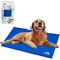 HappylifeGY Kühlmatte Hund Haustier Katze Kühlkissen Kühlbett Kühldecke große Hundematte selbstkühlende Decke Auto matte 90*50cm (90*50cm/35,4